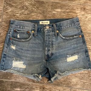Madewell relaxed denim shorts.